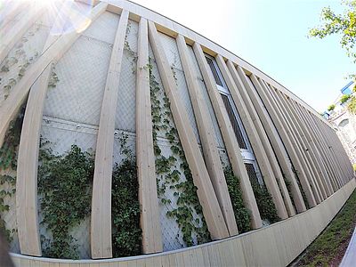 Therme Überlingen Fassadenbegrünung